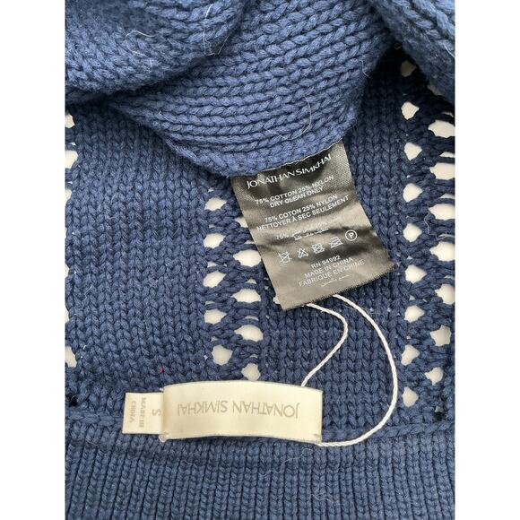 Jonathan Simkhai 'Berenice' Blue Cotton Polo Size S - Picture 4 of 4